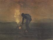 Peasant Burning Weeds (nn04) Vincent Van Gogh